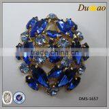 Blue Metal Rhinestone Shoe Buckle thumbnail-1