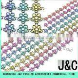 Colorful Plastic Rhinestone Mesh