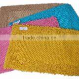 HEART SHAPE BATH MAT 100% COTTON FROM INDIA ECO FRIENDLY AND CHEAP PRICE thumbnail-1