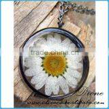 2015 Round 14mm /20mm/25mm Real Dried Flower Resin Cabochon Pendant thumbnail-2
