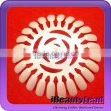 Practice Nail Display Tips Plastic Nail Color Chart With 24 Nails