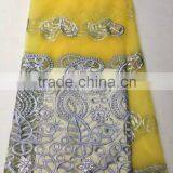 Haniye 2016 Indian Raw Silk George Fabric With Blouse/ Swiss Voile Lace in Switzerland Wholesale Indian George Lace Fabric/PLG04 thumbnail-5