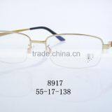2016 New Stylish Metal Frame Half Rimless 8917