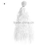 White Curly Wavy Hairpiece Hair Extension for Diy Doll Wig thumbnail-3