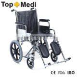 Rehabilitation Therapy Products Folding Economical Steel Manual Wheelchair for Disabled thumbnail-1