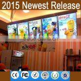 Restaurant Illuminated Banner LED Light Box Indoor Advertising Display