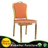 Aluminum Stacking Gold Frame Hotel Banquet Chair for Wedding Chair