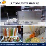 Stainless Steel Longlife Potato Tower Slicer/Manual And Electric Potato Tower Slicing Machine thumbnail-1