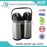 Double body for two kinds of drink travel pumping system air pot (AGUP-D)