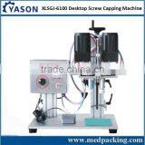 Multi-function Desktop Pneumatic Screw Capping machine for trigger pump round caps rolls sealing type