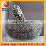 Natural Granite Stone Mortar and Garlic Crusher for Stoneware Bowl Set thumbnail-5