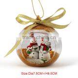 Clear Glass Material Christmas Decoration Ball thumbnail-2