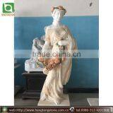White Marble Girl Statues thumbnail-1