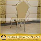 Hotel Chair Dining Chair With Golden PU Cover thumbnail-2