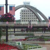 Decorative New Design Lamp Post Green Planter Stackable Flower Pots thumbnail-5