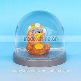 Custom Super Cute Bear Platice Snow Globe For Kids