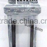 Metal Garden Lantern With Glass and Rope Handle thumbnail-6