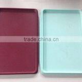 1/2 Size Rectangular Plastic Food Tray thumbnail-1
