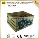 Pine Natural Factory Wooden Book Storage Crates thumbnail-1