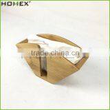 Bamboo Fan Shape Coffee Filter Holder Dispenser Rack Homex-BSCI Factory thumbnail-6