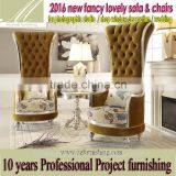 FF2058 Fancy Fun Romantic High Back Decoration Leisure Chair Butterfly Velvet Wedding Chair Hotel Photo Studio Shop Window Chair thumbnail-1