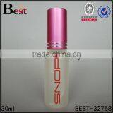 Cosmetic Toner Perfume Frosted Logo Screen Printing Glass Bottle 30ml Red Aluminum Spray Bottle Glass China Suppliers thumbnail-1