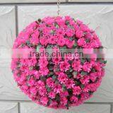 Decorative Artificial Flower Ball 30CM Pink Rose Ball thumbnail-1