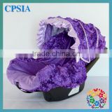 2015 Lovey 3D Purple Rosette Flower Car Seat Protector Infant Car Seat Cover Designer Soft Booster Car Seat Cover