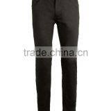 Black Twill Stretch Skinny Chinos New Fashion Men's Solid Slim Fit Cotton Casual Pants Trousers thumbnail-3