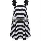 Summer Womens Dresses New Arrival 2016 Black &white Stripe Sexy Sling Beach Sundress Plus Size Dress thumbnail-3