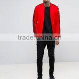 Custom Best Price High Quality New Design Durable Raglan Sleeve 87% Polyester 13% Cotton Brown Casual Men Jacket thumbnail-4