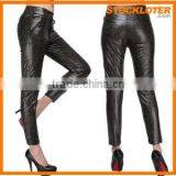 Very Cheap Popular Woman PU Thermal Trousers Stock Lot