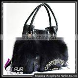 CX-H-27B Best Selling Women Fox Fur Hand Bag Handbag thumbnail-4