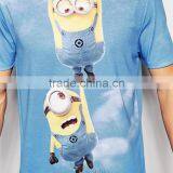 Printed Hanging Minions Tight T-shirt Cheap Wholesale thumbnail-3