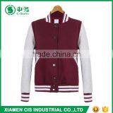 Wholesale Multi Color Korean Style Stand Collar Slim Fit Mens Blank Baseball Jacket thumbnail-3