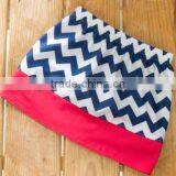 Baby Girl Skirt Navy Chevron With Red Hem Band Skirt, Twirl Skirt,Toddler Skirt, Navy Zig Zag Skirt, Outfit thumbnail-1