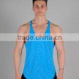 Mens Low Cut Stringer Singlets Vest With a Scooped & Lengthened Body thumbnail-5