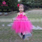 Pure White Tulle Girl Crochet Tutu Dress Beautiful Puffy Baby Dance Dress thumbnail-3