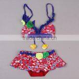 2016 Summer New Arrival Children Swimwear For Girls Colorful Polyester And Lycra Heart Printed Bathing Suits Girls SR40417-1 thumbnail-1