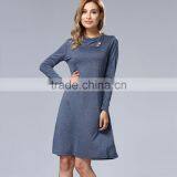 Wholesale Elegant Summer Dress Women Long Sleeve Casual Dress 2017 thumbnail-1