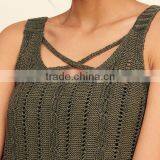 2018 New Fashion Womens Knitted Sleeveless Crochet Top With Wholesale Price thumbnail-5