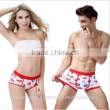 Factory Customized hot selling cotton/bamboo fashion couple underwear