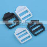 26mm 1 Inch POM Adjustable Buckles Plastic Ladder Buckle Luggage Backpack Staps BLACK / WHITE M016 thumbnail-4