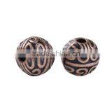 Zinc Based Alloy Spacer Beads Round Antique Copper thumbnail-3