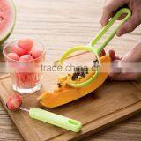 2 In 1 Fruit Set Melon Scoop Baller Peeler+Spoon Random Plastic Fruit & Vegetable Watermelon Tomato Kitchen Cooking Tools KC1014 thumbnail-5