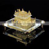India 24K Gold Plated Crystal Golden Temple Model, Crystal Sikhism Souvenir Gift JC-TG 01 thumbnail-3