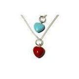 Multicolor CZ Brass / Silver Fashion Jewelry Necklace Semi Precious Stone Pendants thumbnail-1
