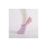 Pink Women No Show Socks , Spandex / Cotton No Show Boat Shoe Socks