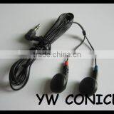 2015 Classic Black Disposable Airline Earphone For Cheap Sale thumbnail-1