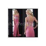 Split Front Maxi Dress Sheath Sweetheart Beaded Prom Dresses With Open Back thumbnail-1